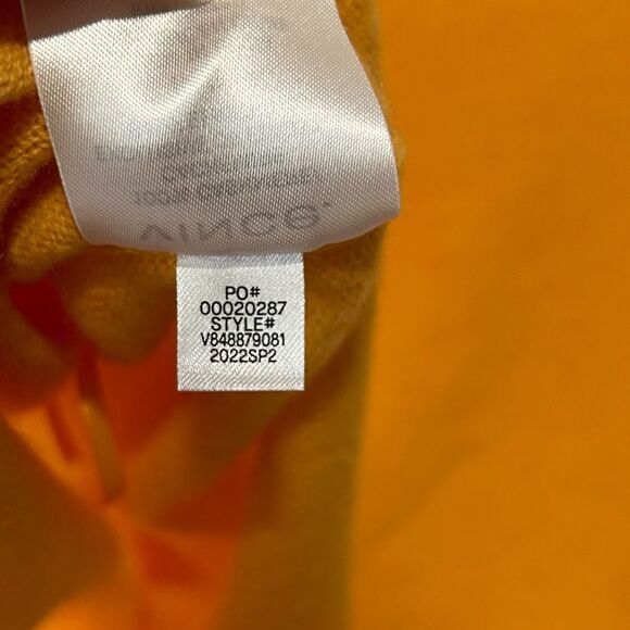 Revolve Vince Cashmere Knit Scoop Neck Tank Camisole Orange Yellow Size Medium - Picture 10 of 10